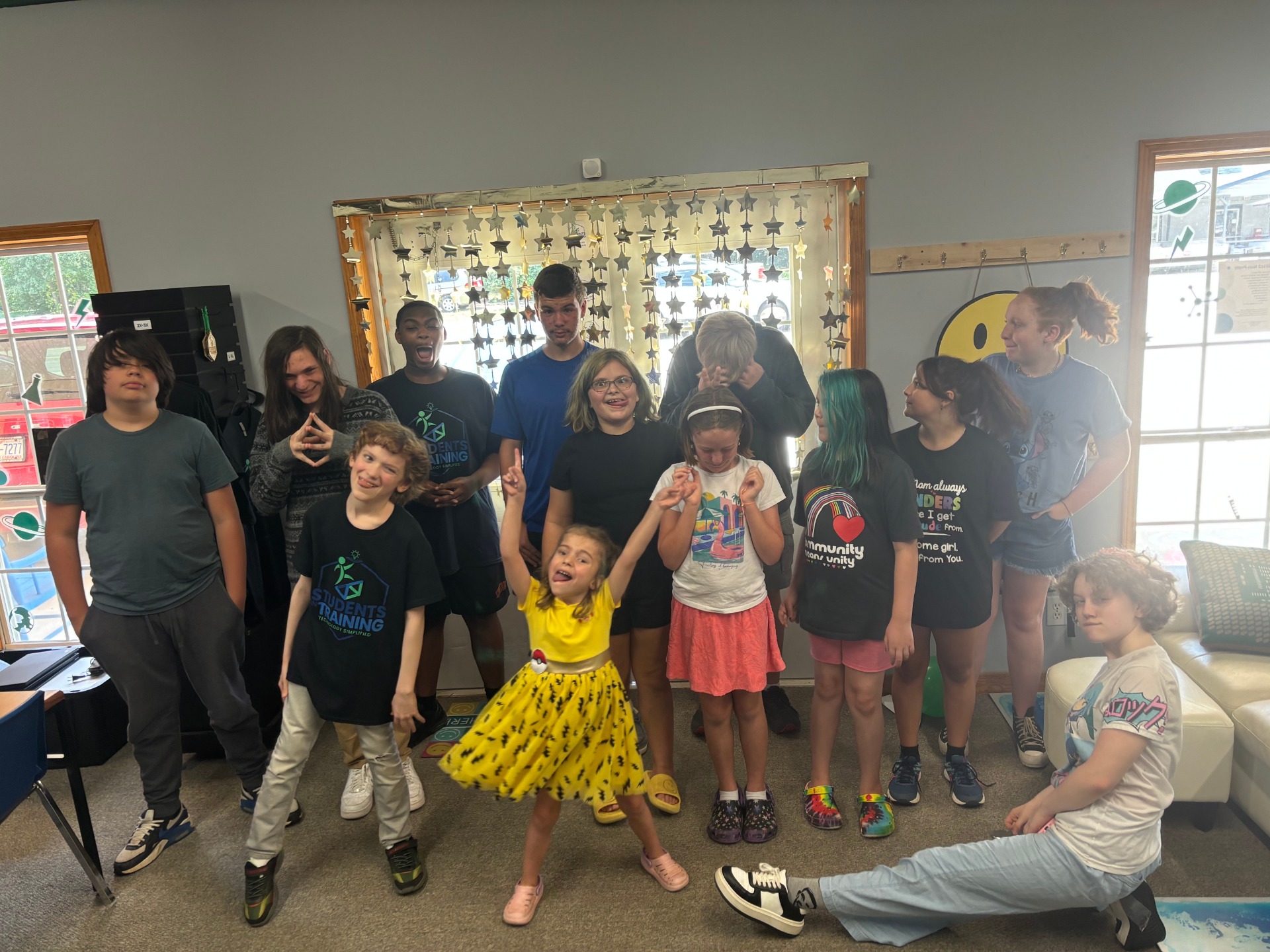 Students excited at an afterschool program